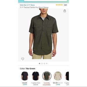 NWOT 5.11 Tactical Short Sleeve Shirt